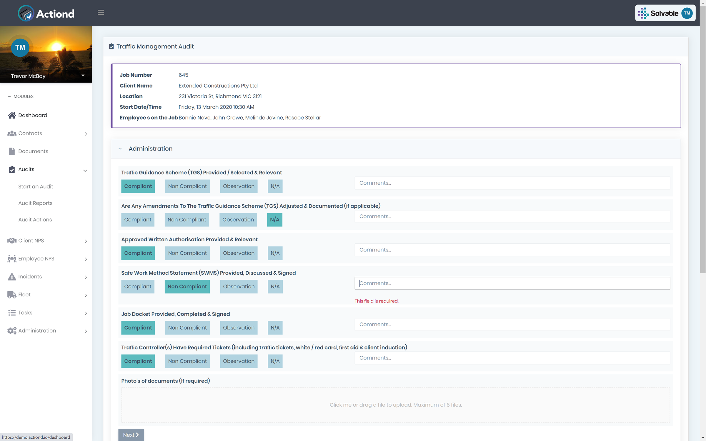 Actiond - Auditing